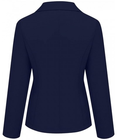 Blazers for Women Plus Size Double Breasted Jackets Draped Open Front Cardigans Business Casual Office Outerwear Navy $9.71 B...