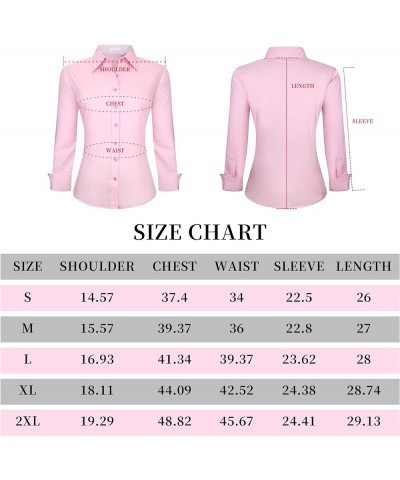 Womens Button Down Shirts Long Sleeve Regular Fit Stretch Work Blouse Royal $13.56 Blouses