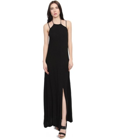 Women's Sleeveless Tiered Maxi Dress Spaghetti Straps Layered Cami Long Dress 68 Black $13.16 Dresses