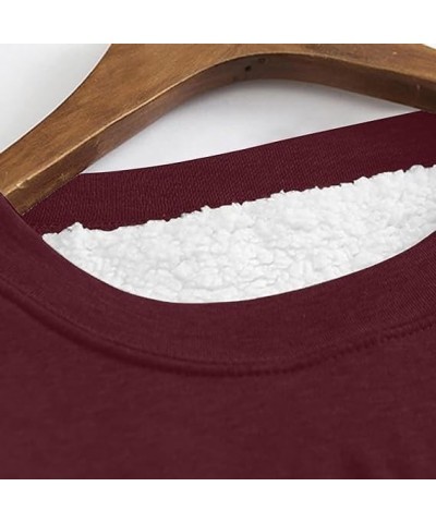 Womens Yes Im Cold Me 24/7 Sweatshirts, Sherpa Fleece Lined Winter Warm Pullover Crewneck Tunic Tops Dress Burgundy Red 10 $1...