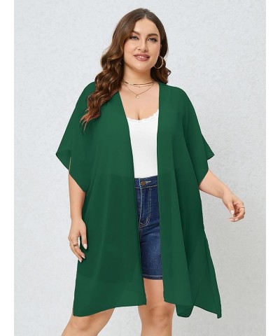 Plus Size Cardigan for Women Draped Open-Front Lightweight Casual Soft Drape Summer Fall Winter Kimonos Cardigans A08-dark Gr...