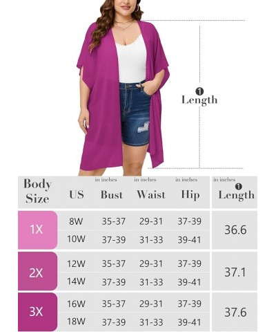 Plus Size Cardigan for Women Draped Open-Front Lightweight Casual Soft Drape Summer Fall Winter Kimonos Cardigans A08-dark Gr...