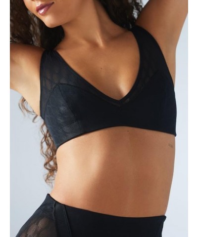 Fenty Womens Peak Performance Low-Impact Mesh Sports Bra Missy Black Caviar $16.74 Lingerie