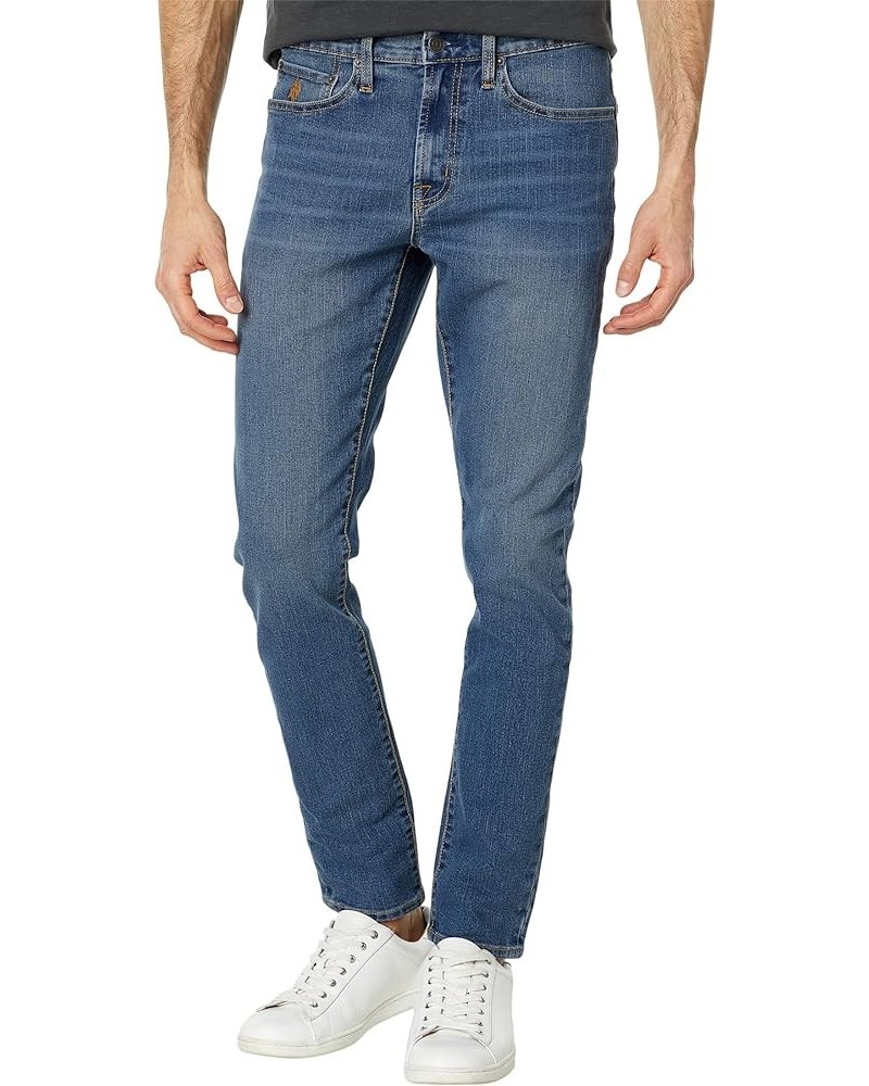 mens Stretch Skinny Five-pocket Denim Jeans in Blue Blue Denim 2 $18.19 Jeans