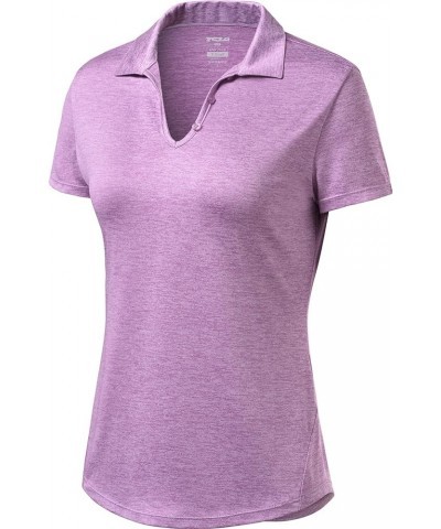 Women's Short Sleeve Casual Golf Shirt, UPF Athletic Stretch Polo Shirts, Quick Dry Moisture Wicking Workout Tops Stretch Dry...