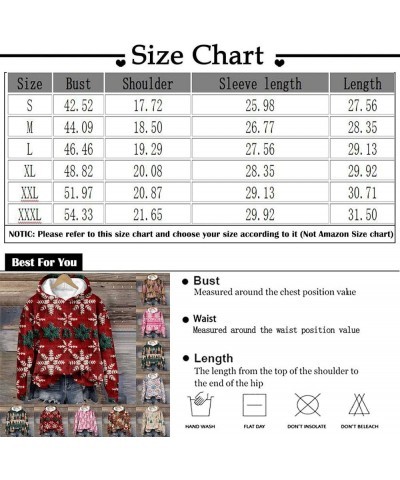 Christmas Sweatshirts for Women 2023 Xmas 3D Graphic Hoodies Long Sleeve Plus Size Tops Oversized T Shirts Pullover 4light Br...