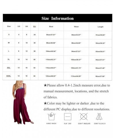 Overalls Women Summer Sleeveless Adjustable Straps Bib Wide Leg Jumpsuit Casual Loose Sexy Cute Rompers with Pockets B Yellow...