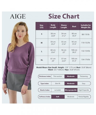 Women's V-Neck Oversized Fall Winter Warm 100% Pure Wool Long Warm Soft Pullover Sweater Tops Best for Winters Modena $19.35 ...