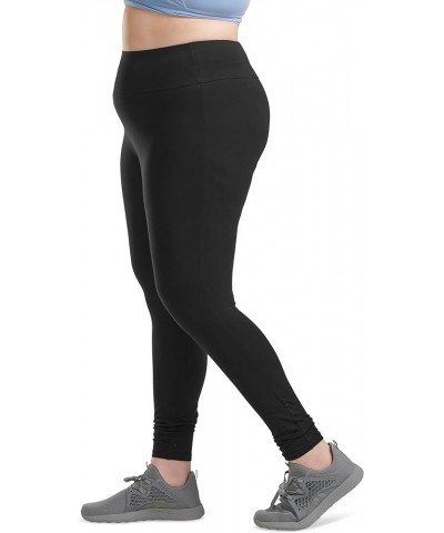 Women's Active Leggings - 2 Pack High Waisted Performance Stretch Yoga Workout Gym Leggings: Non See Through (S-3X) Charcoal ...