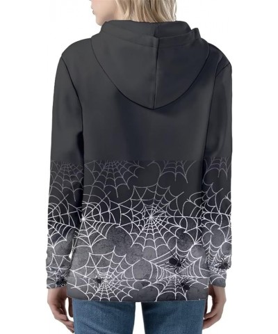 Women's Sport Full Zip Hoodie Graphic Sweatshirt Pullover Drawstring Hoodies Casual Outfit Black Spider Web $22.61 Hoodies & ...