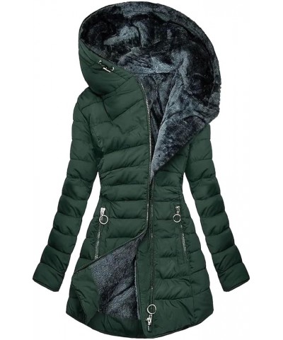 Winter Coats For Women With Hood Fleece Lined Thicken Puffer Coat Sherpa Warm Jackets Trendy 2023 Outfits Clothes J02-green $...