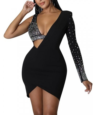 Womens Sexy 3 Pieces Rhinestone Crop Tops Bodycon Shorts Blazer Jackets Party Clubwear Tracksuit Outfits Set Dress-black $20....