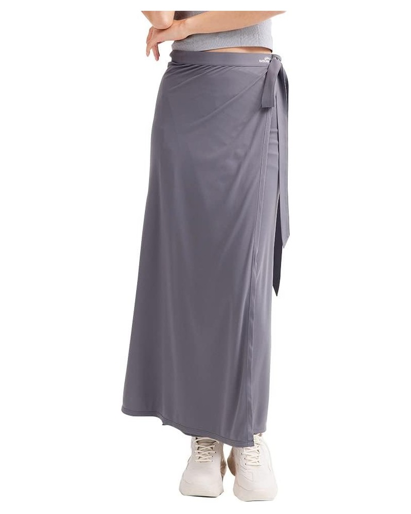 Women's UPF 50+ Cover Up Beach Sun Protection Dress Lightweight Long Skirts YLD3M134 Dark Grey $18.00 Swimsuits