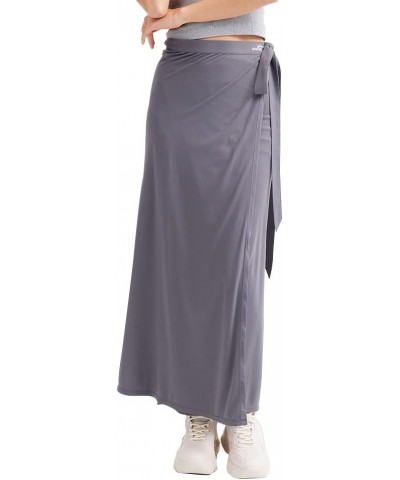 Women's UPF 50+ Cover Up Beach Sun Protection Dress Lightweight Long Skirts YLD3M134 Dark Grey $18.00 Swimsuits