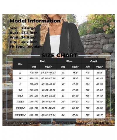 Coats For Women,Women'S Solid Color Long Cardigan Long Sleeve Sweater Fall Long Knit Jacket With Pocket Navy $18.26 Jackets