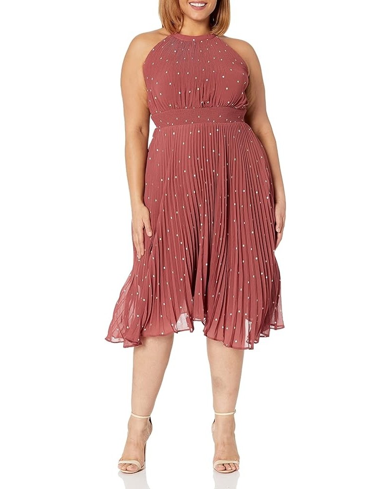 Women's Citychic Plus Size Dress Pleated Spot Cinnamon Spot $28.31 Dresses