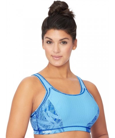 Women's Elite Performance Adjustable Wirefree Sport Bra 1167 Blue $16.47 Others