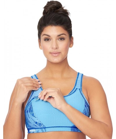 Women's Elite Performance Adjustable Wirefree Sport Bra 1167 Blue $16.47 Others