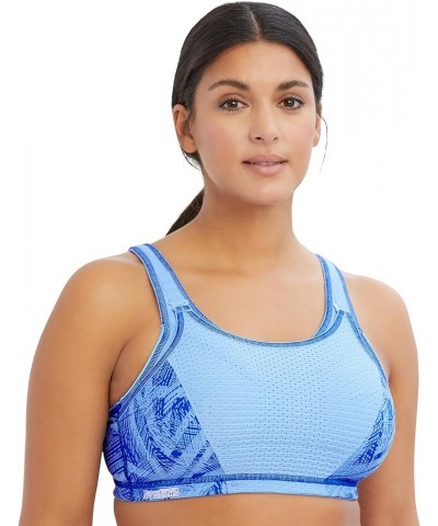 Women's Elite Performance Adjustable Wirefree Sport Bra 1167 Blue $16.47 Others