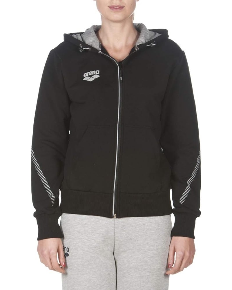 Women's Standard Team Line Full Zip Hooded Jacket Black $24.49 Activewear