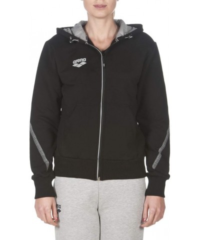 Women's Standard Team Line Full Zip Hooded Jacket Black $24.49 Activewear