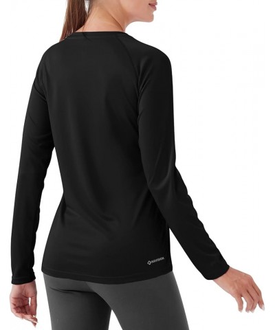 Women's UPF 50+ Sun Protection Long Sleeve Shirts Rash Guard Shirts Quick Dry Lightweight Hiking Shirts Black $13.49 Activewear