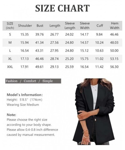 Women's Casual Lightweight Blazer Jacket Suits Lapel Long Sleeve for Daily/Work 02 Black $22.50 Blazers