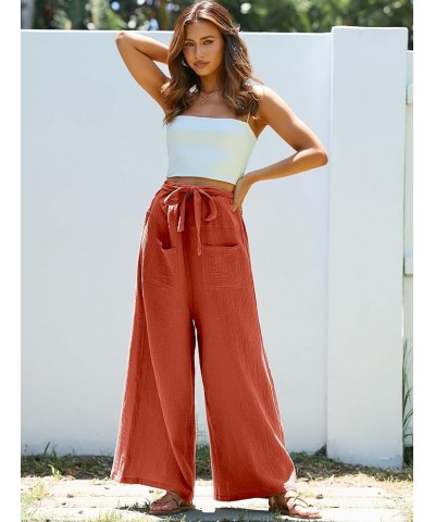 Womens Overalls Wide Leg Jumpsuits Loose Casual Rompers Sleeveless Adjustable Straps with Pockets Summer Outfits Rust $16.45 ...