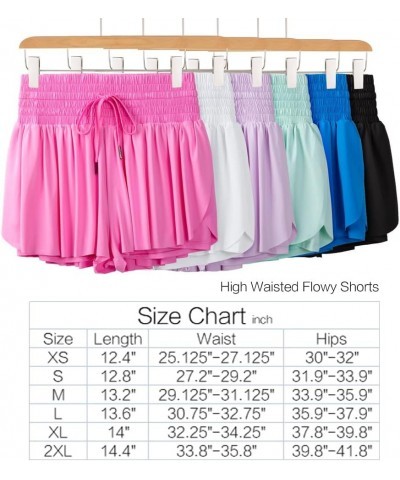 Flowy Athletic Shorts for Women High Waisted Gym Yoga Workout Running Tennis Skirt Skort Cute Clothes Casual Summer Hot Pink ...