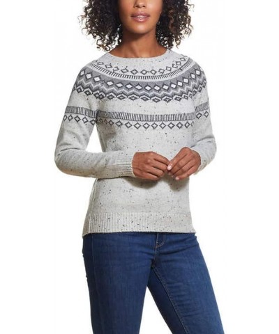 womens Classic Fit Sweater Light Gray $21.30 Sweaters