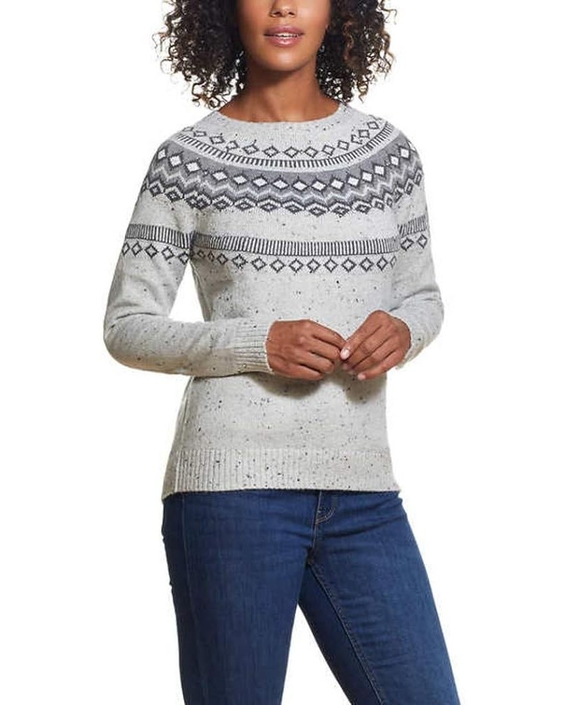 womens Classic Fit Sweater Light Gray $21.30 Sweaters