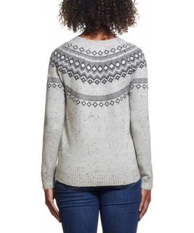 womens Classic Fit Sweater Light Gray $21.30 Sweaters