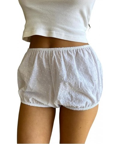 Women's Y2k Striped Lounge Shorts Elastic High Waist Cute Pajama Shorts Summer Wide Leg Bottoms Sleep Shorts Bloomers Multi-c...