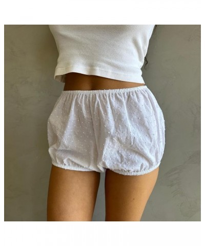 Women's Y2k Striped Lounge Shorts Elastic High Waist Cute Pajama Shorts Summer Wide Leg Bottoms Sleep Shorts Bloomers Multi-c...