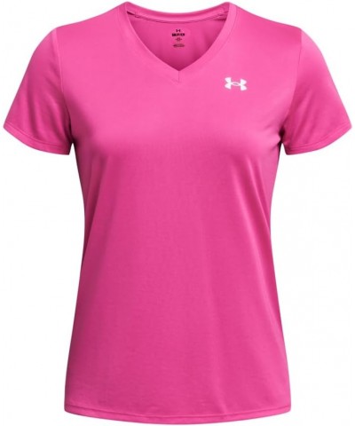 Women's Tech Short Sleeve V Neck (652) Rebel Pink / / White Large $10.69 Activewear