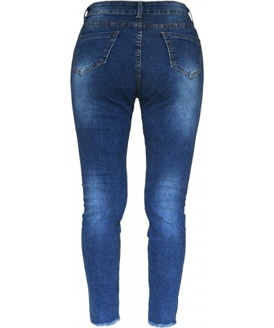 Women's Sexy Girl High Waist Jeans Curvy Lady Slim Fit Pants Dark Blue 106 $10.28 Jeans