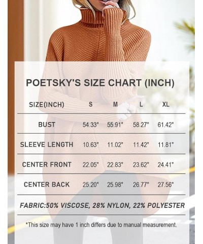 Womens Long Sleeve Turtleneck Sweaters Oversized Knit Loose Asymmetrical Hem Pullover Tunic Tops Pink $24.29 Sweaters