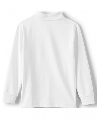 Womens Uniform Long Sleeve Rapid Dry Polo Shirt White $23.79 Shirts