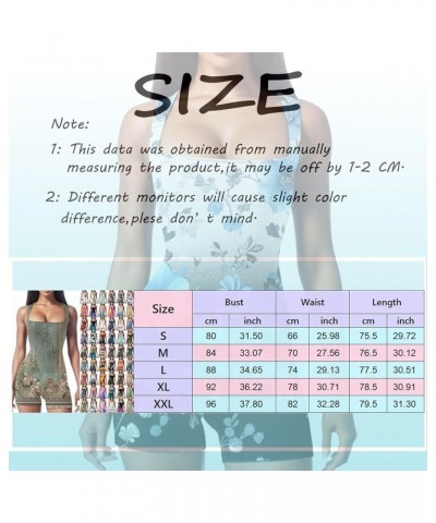 Workout Romper For Women Square Neck One Piece Tummy Control Jumpsuit Stretch Bodysuit Shorts Exercise Unitard Tank Romper A5...