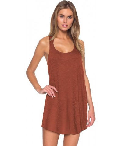 Oasis - Women's Beach Dress with Plunge Neckline and Waist Tie, Beach Cover Ups for Women's Swimwear Bronze $29.68 Others