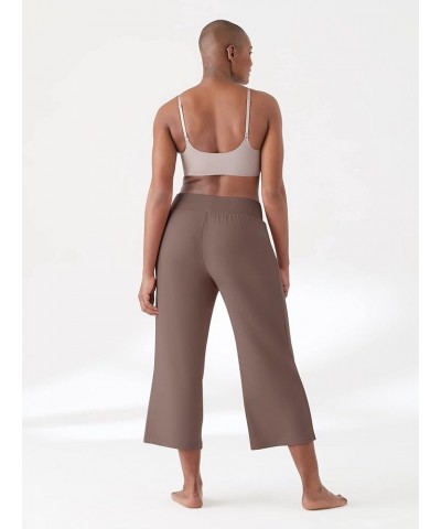 Women's Plus Size Any Wear Cropped Wide Leg Pant Mushroom $31.24 Pants