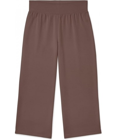 Women's Plus Size Any Wear Cropped Wide Leg Pant Mushroom $31.24 Pants