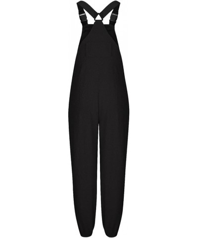 Trendy Plush Bibs Overalls for Women Soft Fleece Warm Casual Baggy Jogger Pants Jumpsuit Zipper Pockets Slim Fit Solid Romper...