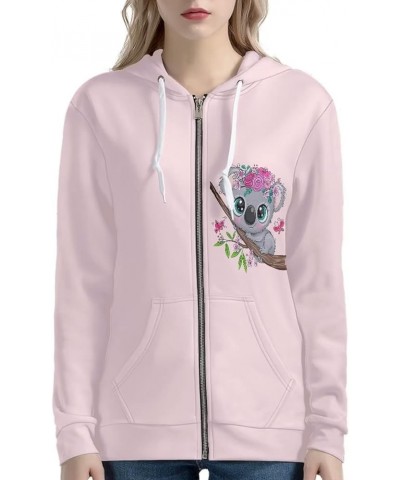 Zip Up Hoodie for Women Teen Girls Jacket Sloth $17.16 Hoodies & Sweatshirts