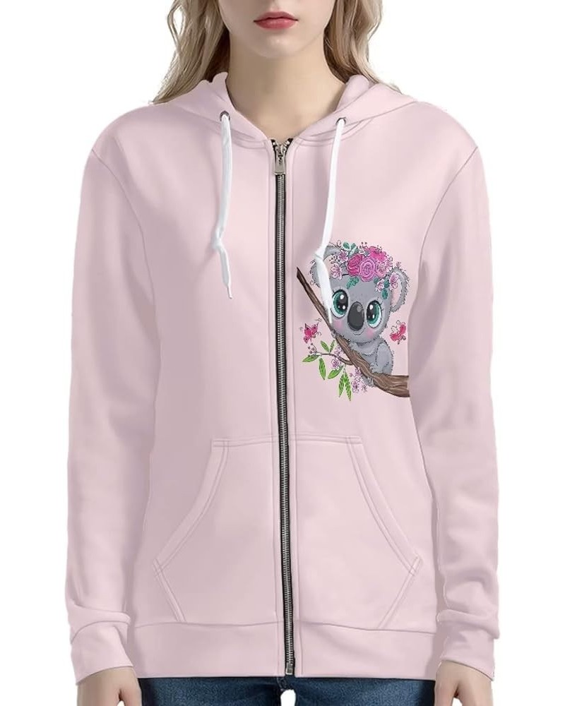 Zip Up Hoodie for Women Teen Girls Jacket Sloth $17.16 Hoodies & Sweatshirts