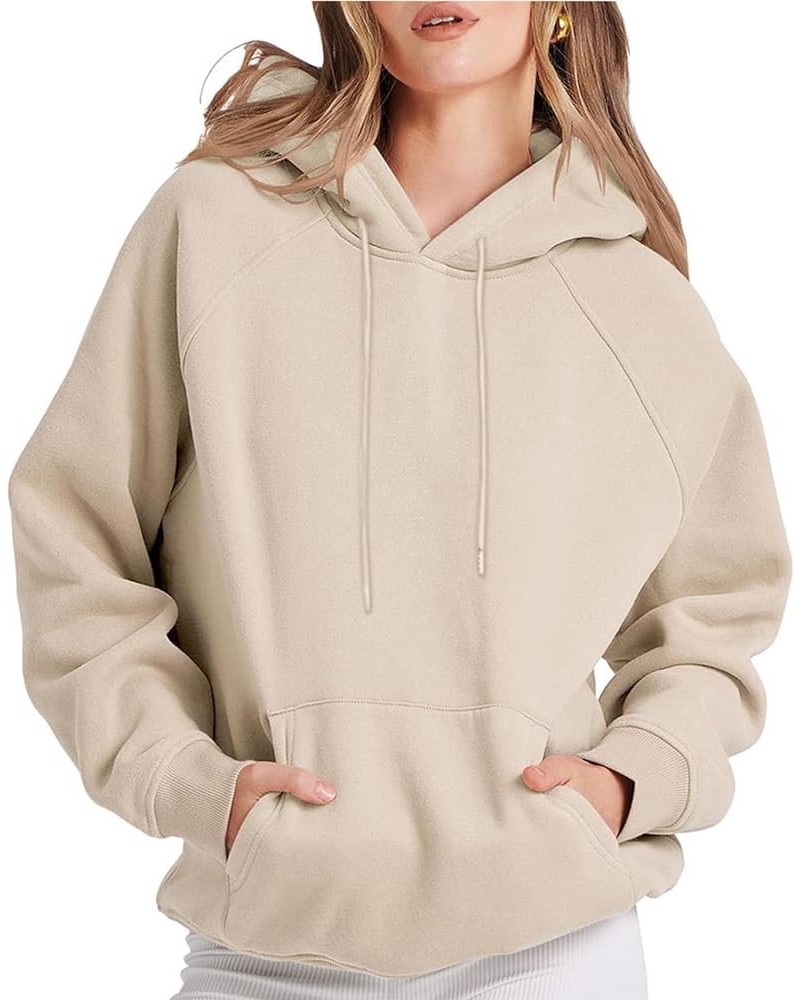 Women's Hoodies Pullover Long Sleeve Hooded Sweatshirt Trendy Loose Fit Western Hoodie Ladies Sweatshirts Clothing Solid Colo...