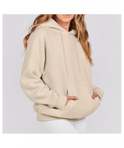 Women's Hoodies Pullover Long Sleeve Hooded Sweatshirt Trendy Loose Fit Western Hoodie Ladies Sweatshirts Clothing Solid Colo...