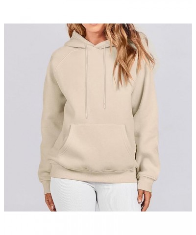 Women's Hoodies Pullover Long Sleeve Hooded Sweatshirt Trendy Loose Fit Western Hoodie Ladies Sweatshirts Clothing Solid Colo...