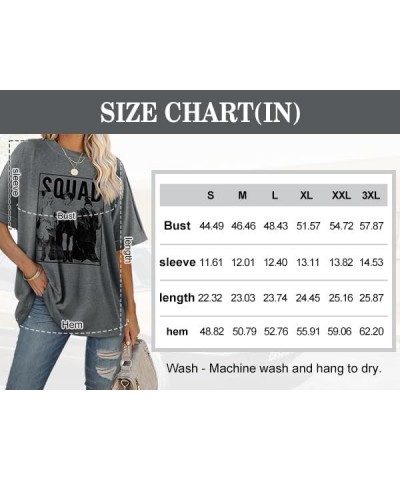 Women Loose Fit T-Shirt Casual Rolled Sleeve Tee Crewneck Solid Color Summer Trendy Basic T-Shirt C-gray $13.24 T-Shirts