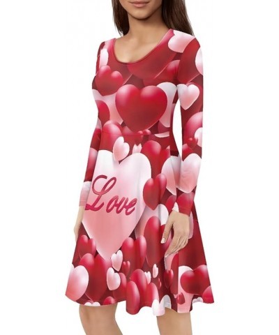 Fall Dress for Women Halloween Dresses Long Sleeve Dress Wedding Guest Love 2 $15.40 Activewear